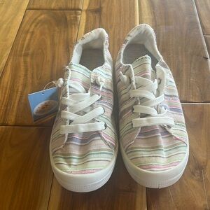 Multicolored, Striped Lofer